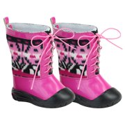 Sophias Ikat Print Knit Winter Snow Boots for 18 inches Dolls, Pink