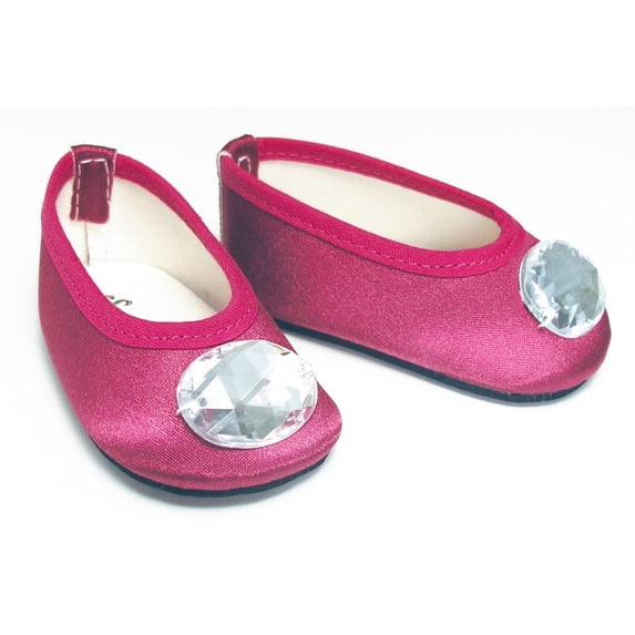Sophia s Jeweled Toe Ballet Flats For 18 Dolls Berry Walmart sophia-s-jeweled-toe-ballet-flats-for-18-dolls-berry-walmart