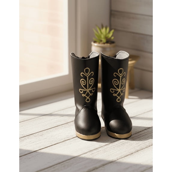 Sophia's Nordic Costume Boots for 18 Dolls, Black