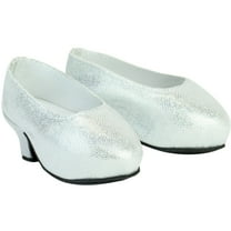 Sophia's Sparkling Platform High Heels for 18" Dolls, Silver