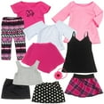 thumbnail image 1 of Sophia's Suede Ballet Flat Shoes for 18   Dolls, Fuchsia, 1 of 6