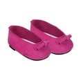 thumbnail image 1 of Sophia's Suede Ballet Flat Shoes for 18â€ Dolls, Fuchsia, 1 of 1