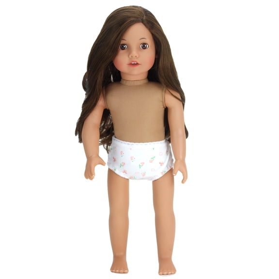 Sophia's Undressed 18'' Soft Bodied Brunette Doll "Catherine" with Brown Eyes