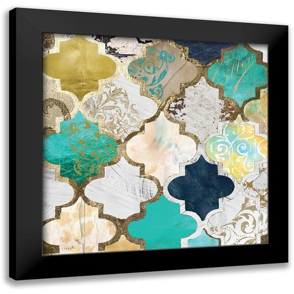 Sophie 6 12x12 Black Modern Framed Museum Art Print Titled - Quatrefoile