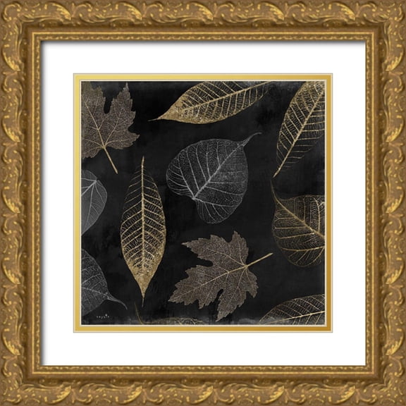 Sophie 6 20x20 Gold Ornate Wood Framed with Double Matting Museum Art Print Titled - Gold Leaf Pattern II