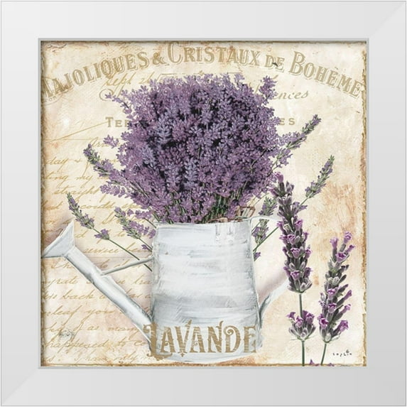 Sophie 6 20x20 White Modern Wood Framed Museum Art Print Titled - French Lavender