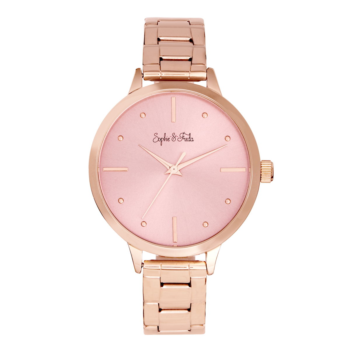 Sophie And Freda Milwaukee Bracelet Watch - Rose Gold/Mauve 
