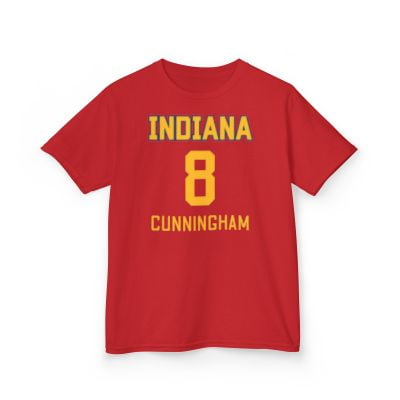 Sophie - Cunningham #8 number Jersey Kids Heavy Cotton Tee-KWBSC8003B-Red-S
