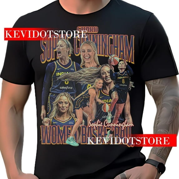 Sophie Cunningham Shirt Athlete Basketball Player t-shirt ,Black Color,Size M