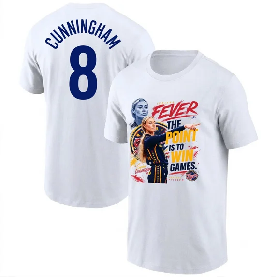 Sophie Cunningham Shirt, Fever The Point Is to Win Games T-Shirt,White Color,Size 3XL