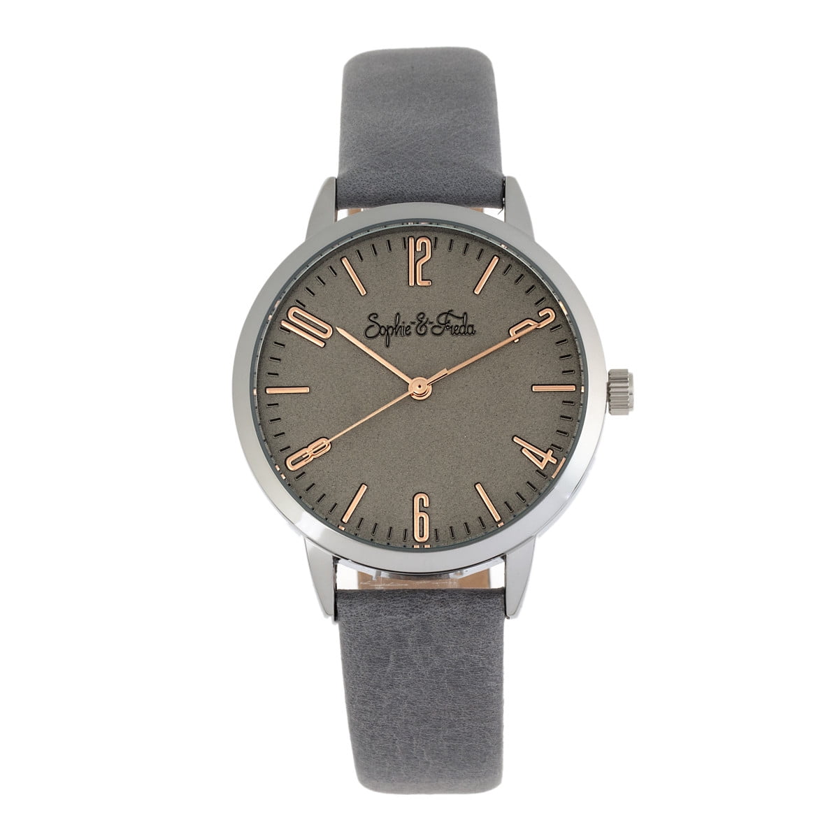 Sophie & Freda Navy Blue Leather Band Watch NEW Sophie and Freda San Diego Leather-Band Watch - Blue | eBay main image 2