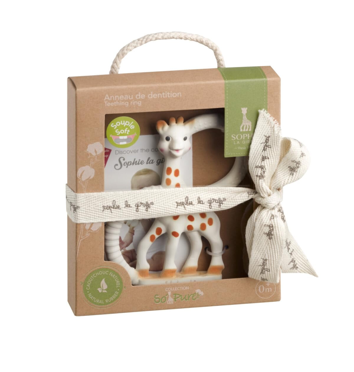 Sophie La Girafe So Pure Teether Giraffe by VULLI 100 Natural Rubber Infant Baby Teething Toy