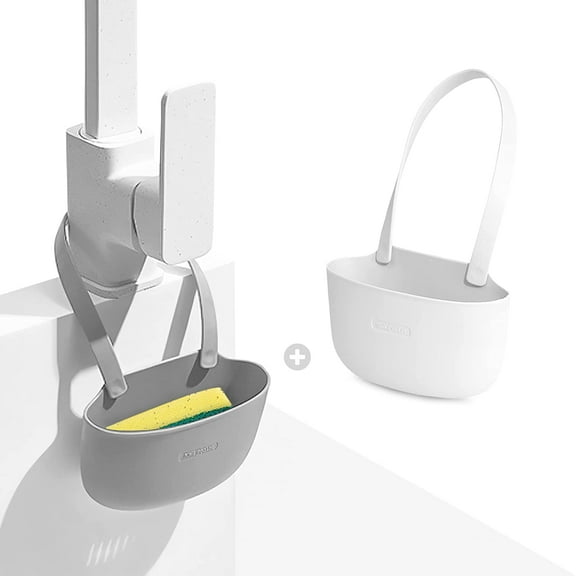 Sophie & Panda Silicone Sponge Holder for Kitchen Sink Bags Set of 2 - Easy to Use Soap Holder No Installation Needed