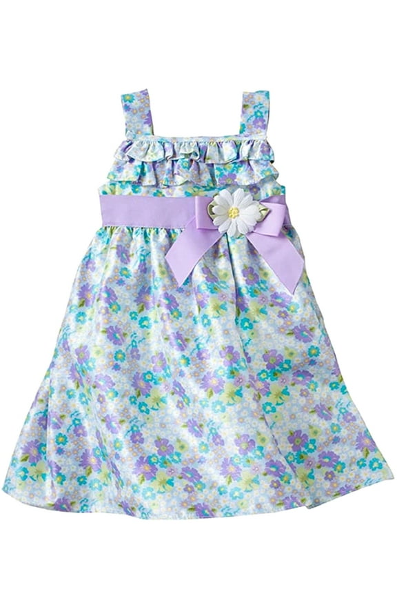 Little Girl's Floral Ruffle Dress - size 2T