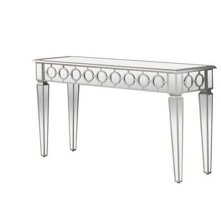 Sophie Silver Mirrored Sofa Table