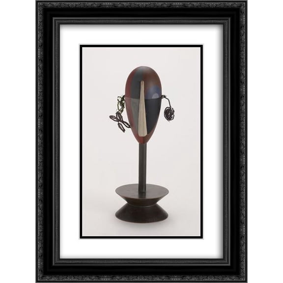 Sophie Taeuber Arp 2x Matted 18x24 Black Ornate Framed Art Print 'Dada Head'