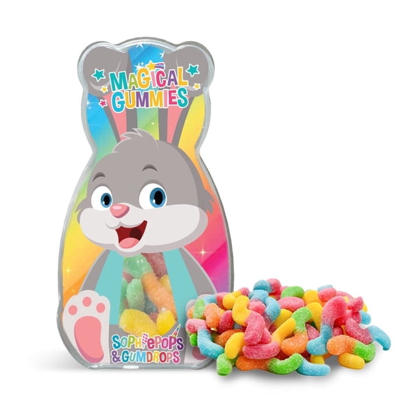 Sophiepops & Gumdrops Easter Bunny - Custom Gummy Tray, Contains Corn Syrup