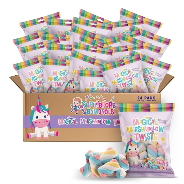 Sophiepops & Gumdrops Magical Marshmallow Twists, Unicorn Candy