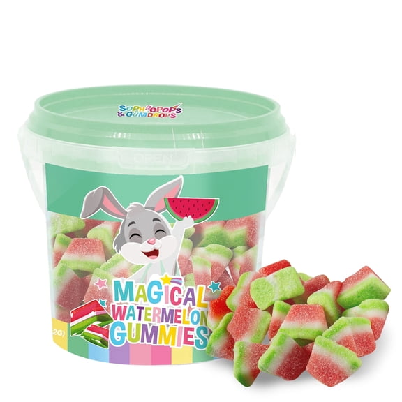 Sophiepops & Gumdrops Magical Watermelon Gummies in Buckets 5z Regular, Contains Corn Syrup