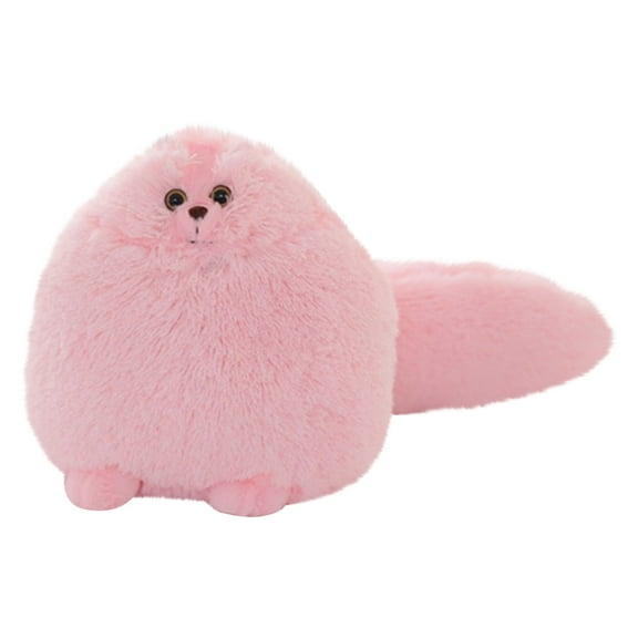 Sophisticated 12in Bionic Persian Feline Model, High Density Fiber Interface for Modern Aesthetic, Soft Sensory Plush Toy Ornament with Realistic Silhouette