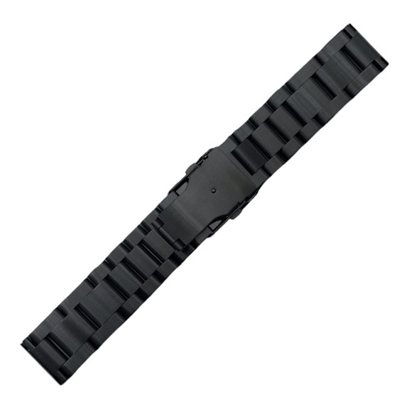 Sophisticated Adjustable Wristband Stainless Steel 22mm Strap with Secure Locking Mechanism for Men and Women