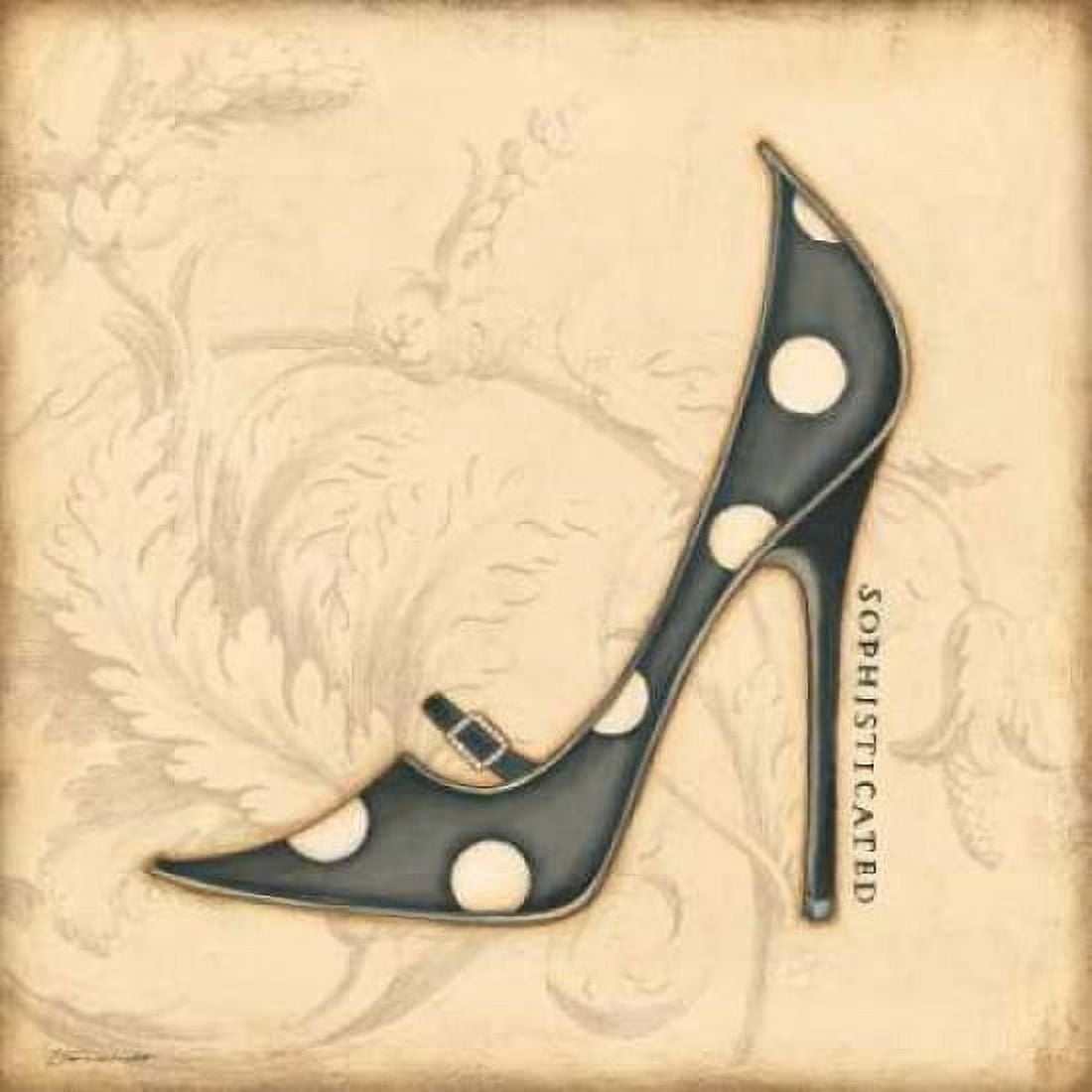 Sophisticated Black Heel Canvas Art - Stephanie Marrott (24 x 24)