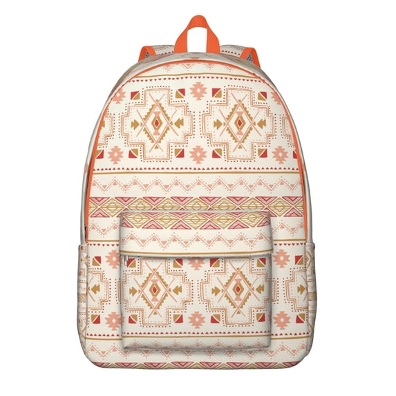 Sophisticated Boho Style Backpack: Ladies Bohemian Bag with Front Pocket, Practical & Lightweight, Excellent Gift for School, University, Commute, Work, Travel, Vacation & Modern Women.