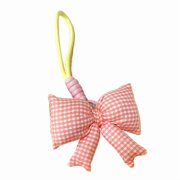 Sophisticated Bowknot Elegant Keychain Charm Cloth Farbic Bag Pendant for Women Trendsetters and Fashion Lovers