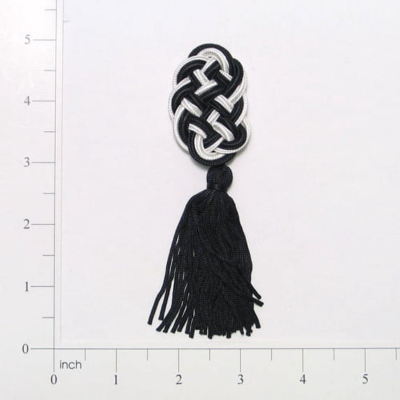 Sophisticated Braided Frog Tassel Embellishment - 4 3/4" x 1 1/4"