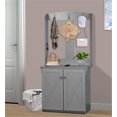 Sophisticated Cape Code Gray Hall Tree with Bench and Shoe Storage Elegant Entryway Organizer