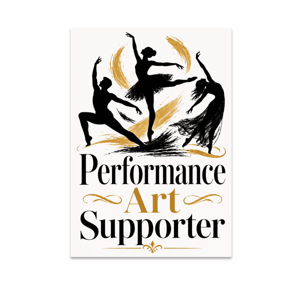 Sophisticated Dance Wall Decor - Performance Art Supporter - 13x19 Poster Print
