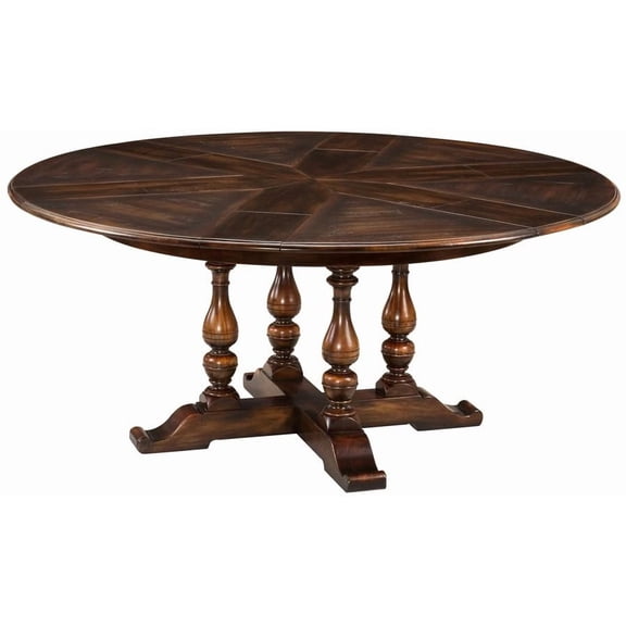 Sophisticated Ebony Walnut Dining Table for 6-8 by Sarreid