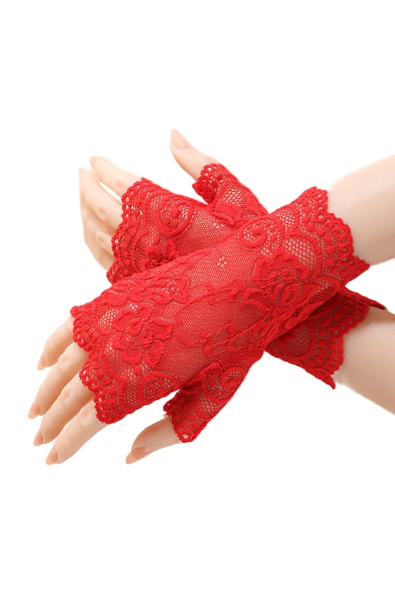 Sophisticated Elbow Length Wedding Gloves Lace Luxurious Classical White Champagne Colors