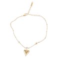 thumbnail image 1 of Sophisticated Gold Anklet Adorned With Heart Crystal Elegant Foot Chain Suitable For Parties And Romance Dates, 1 of 9