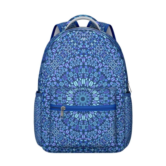 Sophisticated Mantra Pattern Backpack - Business-Casual Bookbag, Polished School Backpack Gift for Presentation Days