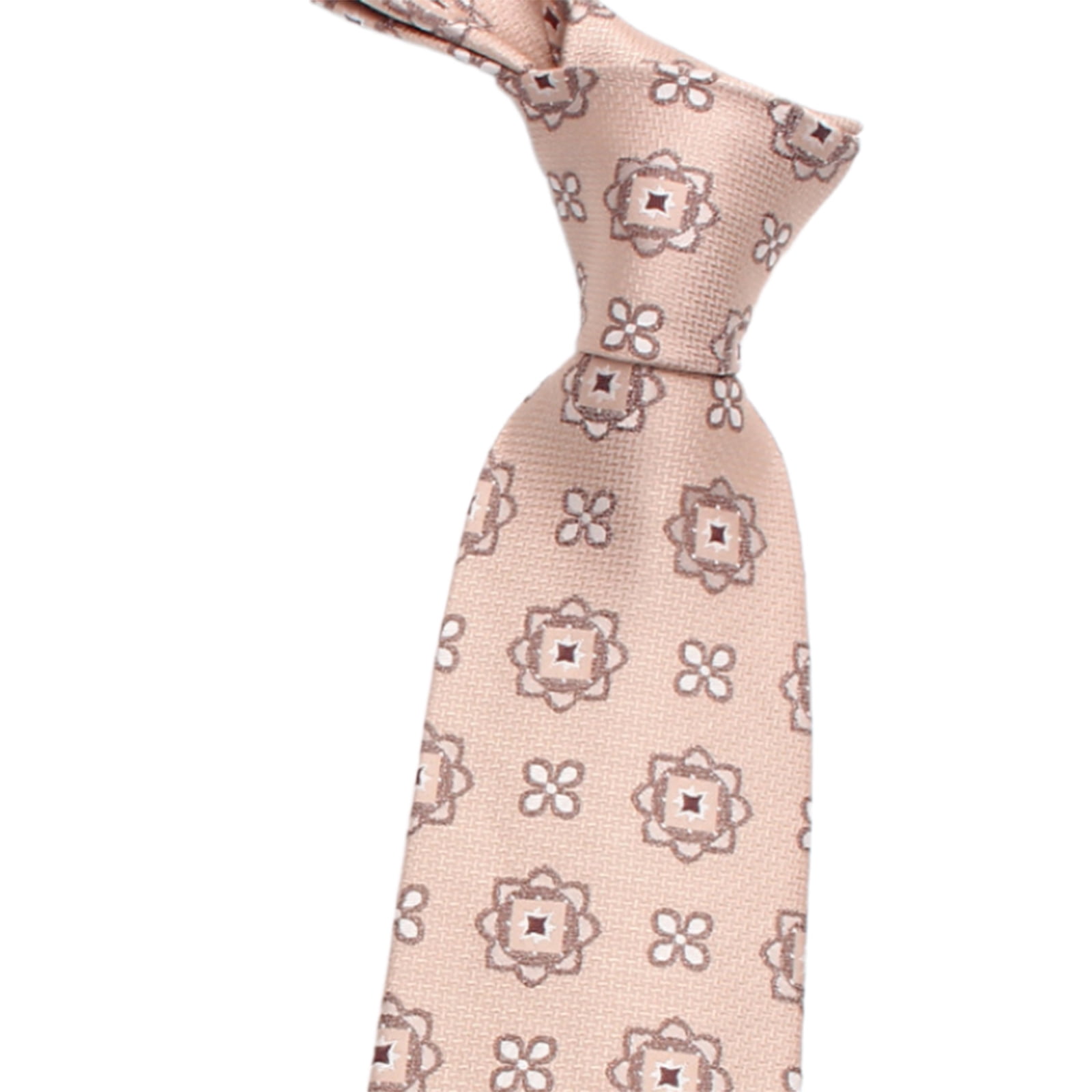 Sophisticated Men's Tie with Fashion Flower Pattern Tie Adjustable Tie ...