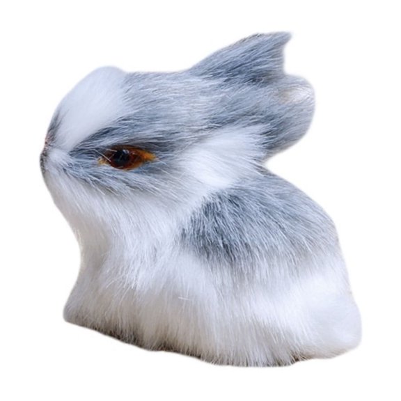 Sophisticated Miniature Rabbit Ornament with Texture and Compact Size Suitable for Desktop Shelf or Nightstand Adding Subtle Decorative Charm C