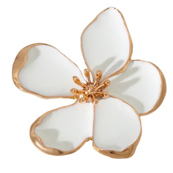 Sophisticated Pearls Flower Rings for Women Adjustable Open Rings Exaggerated Wedding Finger Jewelry Birthday Gift