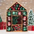 thumbnail image 1 of Sophisticated Red and Green Saturated Ornament Ball Bundle Set, Refined Forest Nature Glittered Patterns on Baubles, 70 Pieces, 1 of 7