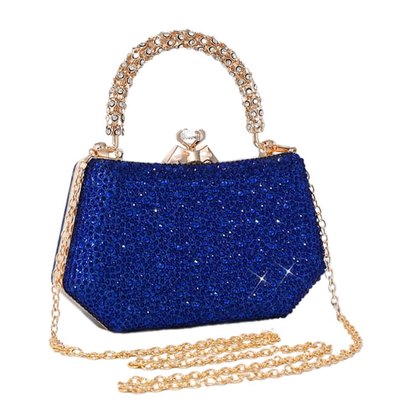 Sophisticated Rhinestones Embellished Evening Bag Spacious Interior Handbag For Essential For Fashionable Women