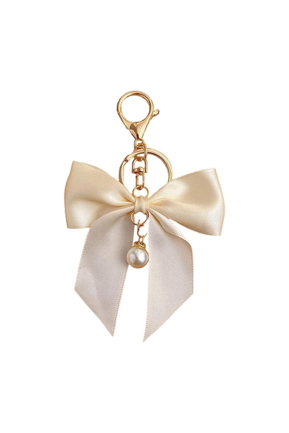 Sophisticated Ribbon Bows Purse Accessory For Women Fashion Bag Pendant Keychain Charm Lightweight Alloy Craftsmanship