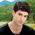 thumbnail image 1 of Handsome Short Straight Hair Wig for Men - 25cm 10inch European and Fashion Fiber Full Head Cover, 1 of 7
