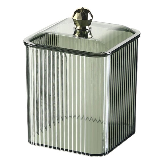 Sophisticated Sturdy Clear Makeup Swab Container Fashion Accessory with Simplistic Designs for Professionalize Styles