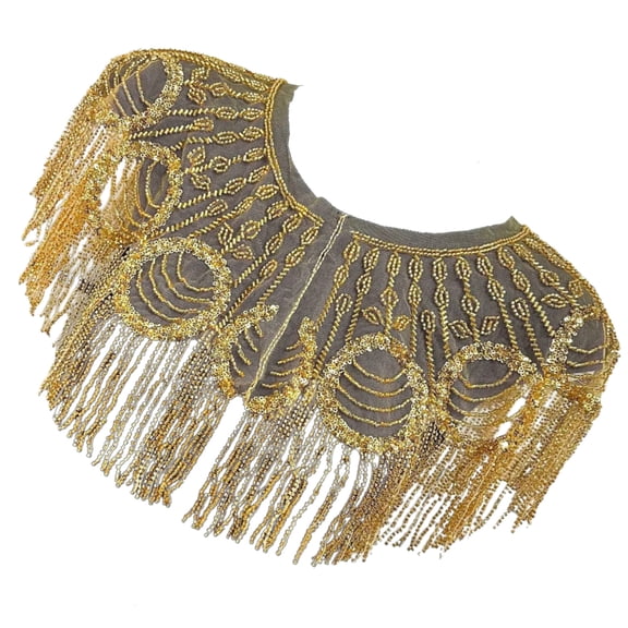 Sophisticated Women's Embroidery Sequined Shawl Wrap Beaded Tassels Capes Vintage Glittering Stoles for Parties Weddings