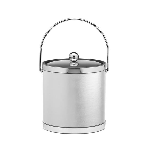 Kraftware Sophisticates with Polished Chrome 3-quart Ice Bucket with Bale Handle and Metal Cover