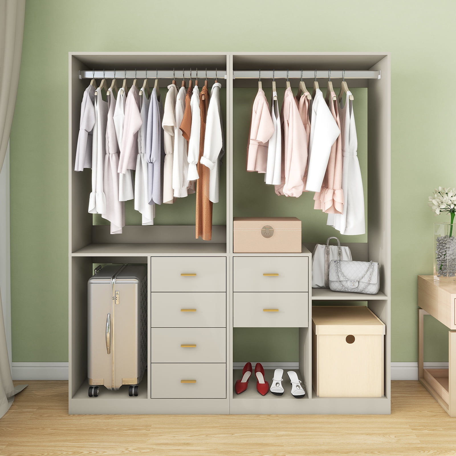 Sophshelter Closet Organizer System Freestanding Closet WalkIn Closet