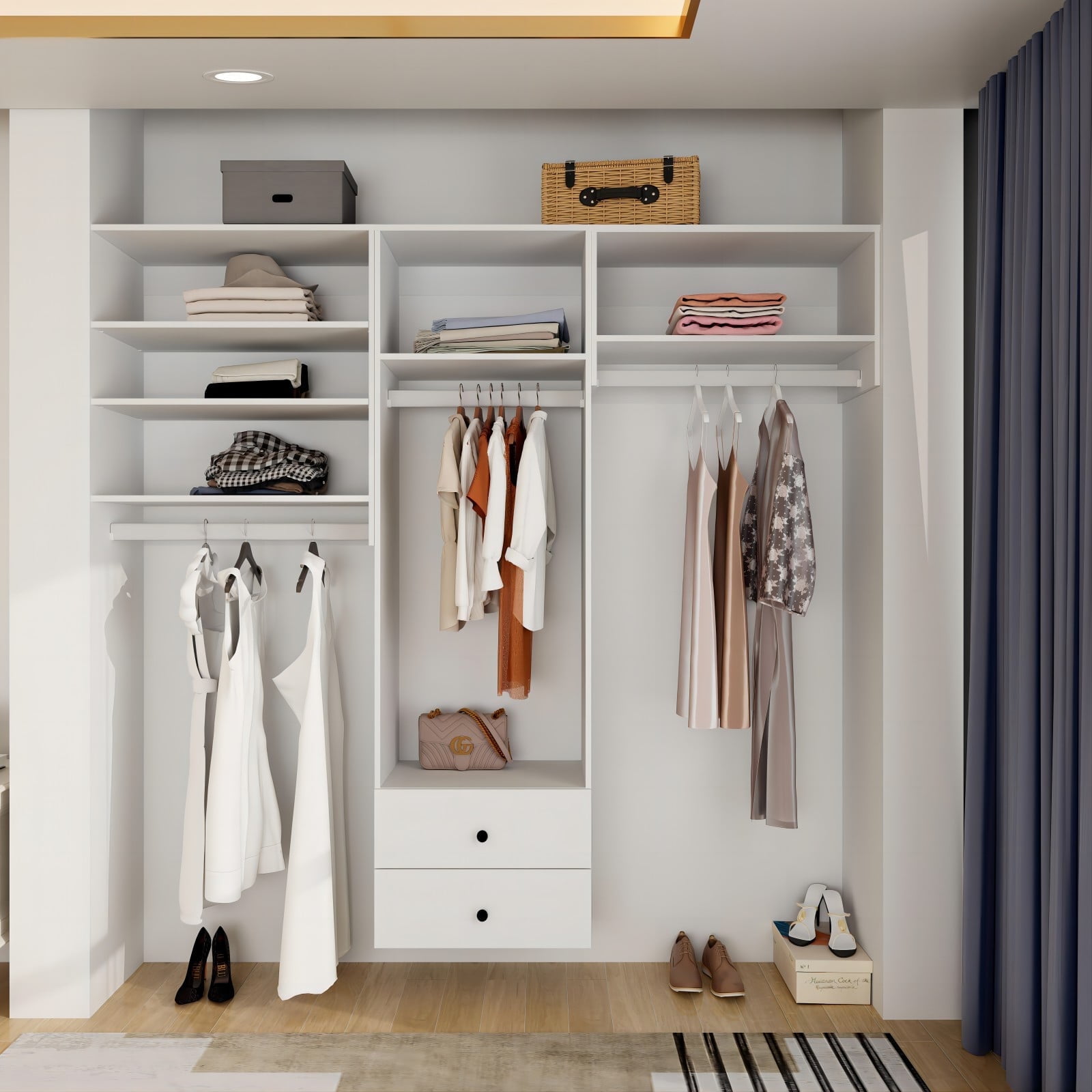 Free standing modular closet systems cheap