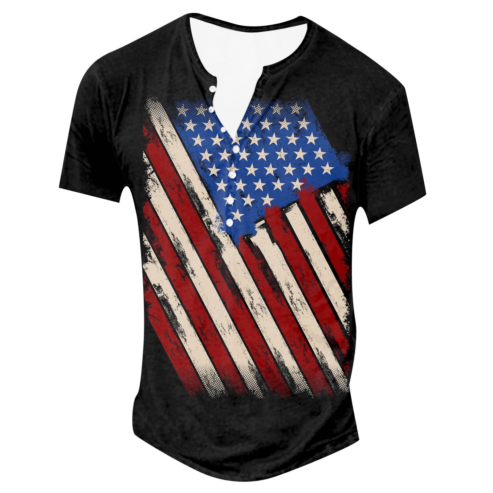 Sopiago 4th of July Shirts for Men 1776 Independence Day American Flag ...