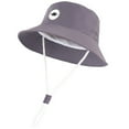 thumbnail image 1 of Sopiago Baby Sun Hat Toddler Bucket Hats for Boys Girls UPF 50+ Sun Protective Kids Summer Beach Hat Grey,6-12 Months, 1 of 3