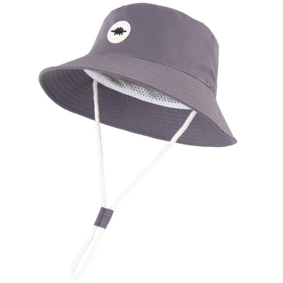 Sopiago Baby Sun Hat Toddler Bucket Hats for Boys Girls UPF 50+ Sun Protective Kids Summer Beach Hat Grey,6-12 Months